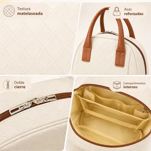 Bolso Neceser Organizador Maquillaje Mujer Matelaseado