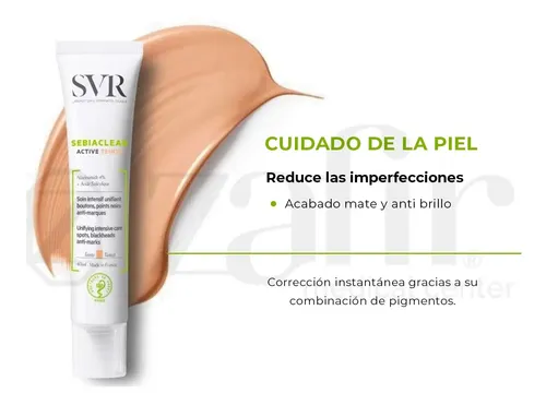 Tratamiento Acné Svr Sebiaclear Active Teinte Con Pigment