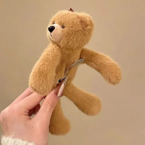 Adorable Pinza Para El Pelo Con Forma De Oso De Peluche Para