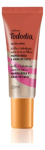 Gloss Labial Tododia Natura Brasil Mango Y Agua De Coco