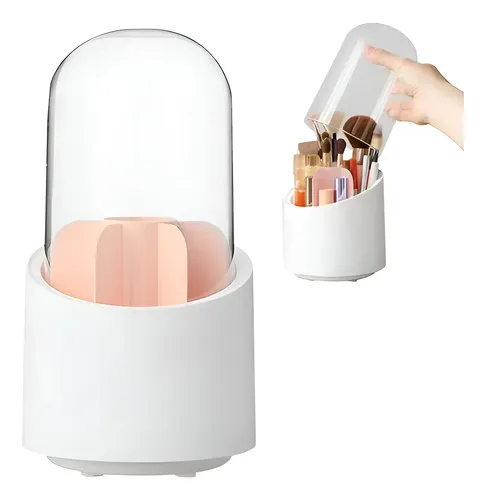 Porta Brocha Giratorio 360 Capsula Pinceles Maquillaje Orden