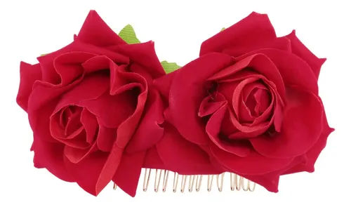 Pinza Para El Pelo Con Forma De Flor De Rosa, Broche De Bail