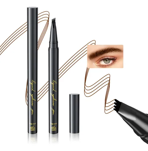 Lápiz De Cejas Microblading Marrón Resistente Al Agua 4 Punt