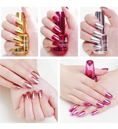 Esmalte Metálico Espejo 12 Colores Imgdd 0.6oz