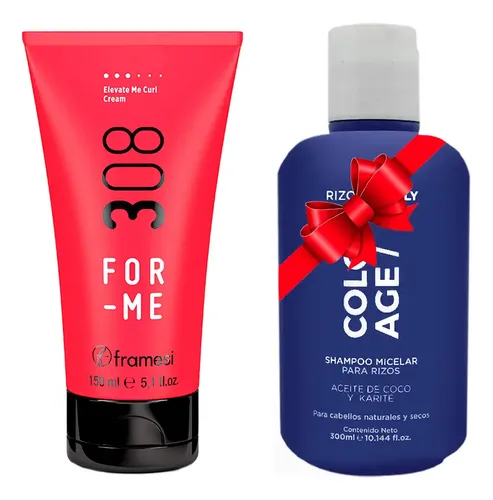 Kit Rulos Framesi Crema De Peinar 308 + Shampoo Rizos