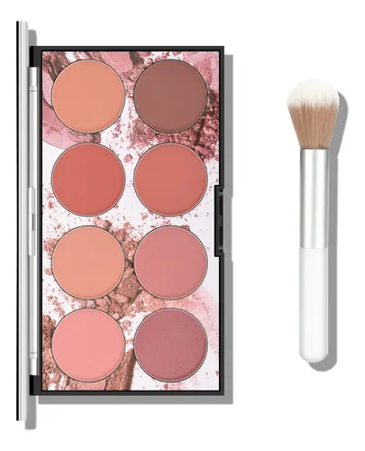 Paleta De Colorete Facial Kyda 8 Colores Natural Mate Ownest