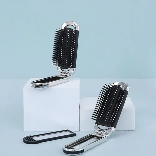 Pincel Plegable Con Espejo De Maquillaje/pincel Pequeño.