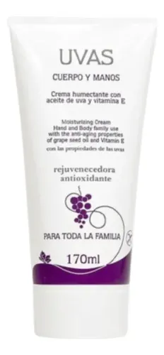 Crema De Cuerpo Y Manos 170ml X 10 Unidades Uvas Cosméticos