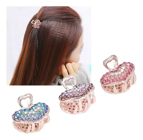 3 Horquillas Para El Pelo De Tres Colores, Diseño Elegante,