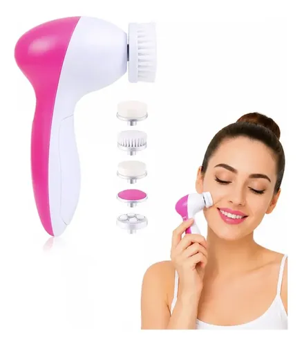 Cepillo Skin Care Limpieza Facial Exfoliante 5 En 1 Rec Usb
