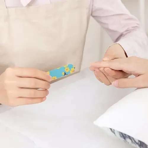 3 Limas Mini Estampadas Para Manicuria Uñas Esculpidas