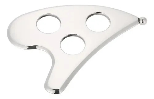Tabla Gua Sha Acero Inox Masaje Facial Y Corporal