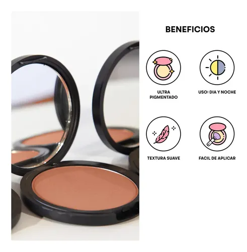 Rubor En Polvo Compacto Mazz Make Up Ultra Pigmentado