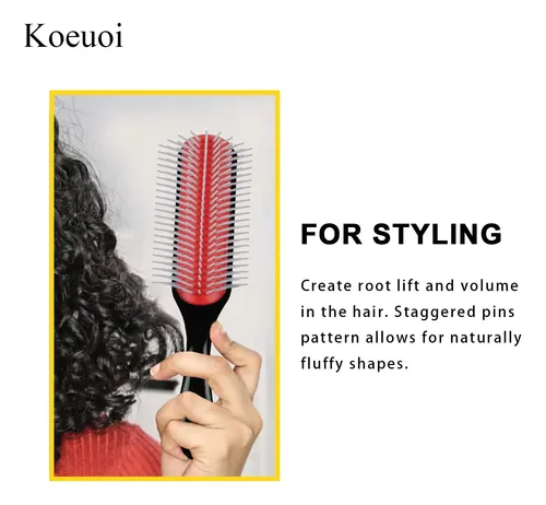 Cepillo De Pelo Koeuoi Classic Styling De 9 Hileras Para Cab