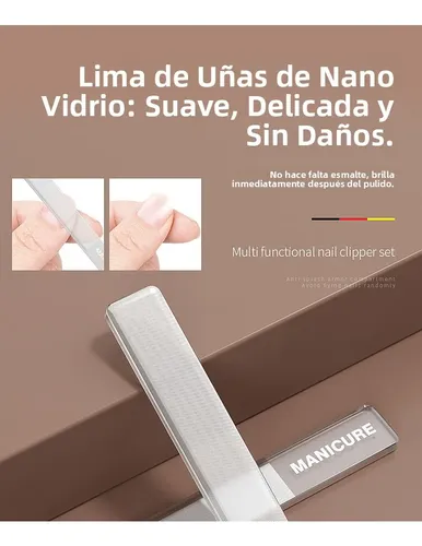 Juego De Cortaúñas Antisalpicaduras De 6 Piezas En Un Estuch