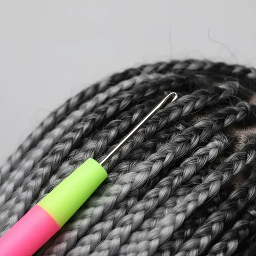 Aguja Para Colocar Extensiones De Pelo Trenzas O Rastas