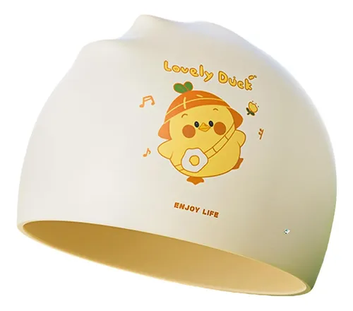 Gorro De Baño Para Niños, Gorro De Ducha Ligero, Amarillo