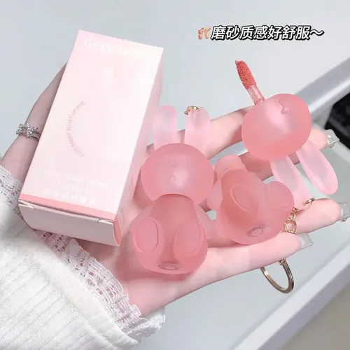 Labial Liquído Mate Terciopelo Bunny Llavero – Gege Bear