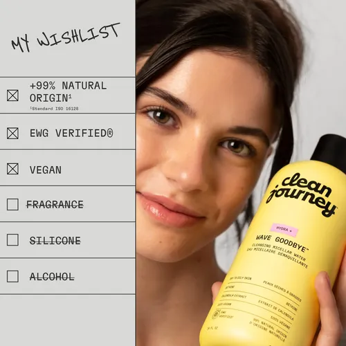 Desmaquillante En Agua Micelar Cleanjourney, 14 Onzas Líquid