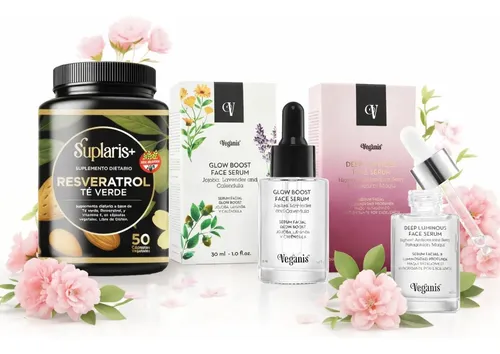 Kit Veganis Suplaris Luminosidad Y Antiedad