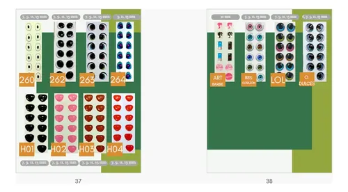 Ojos Autoadhesivos 3d 10 Planchas Con 6 Pares A Elección
