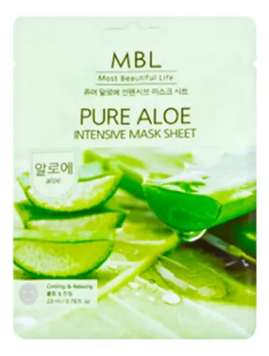 Mascarilla Coreana Relajante Aloe Vera Mbl X1