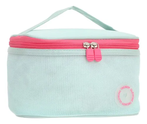 Portacosmeticos Neceser Organizador Viaje Maquillaje Estuche Color Aqua