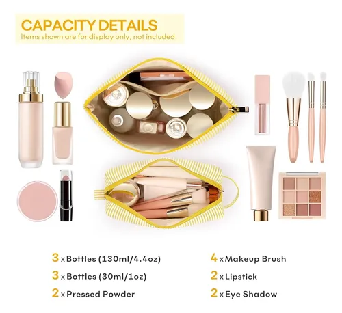 2 Pcs Initial Bolsas De Maquillaje Para Mujeres: Neceser Ama