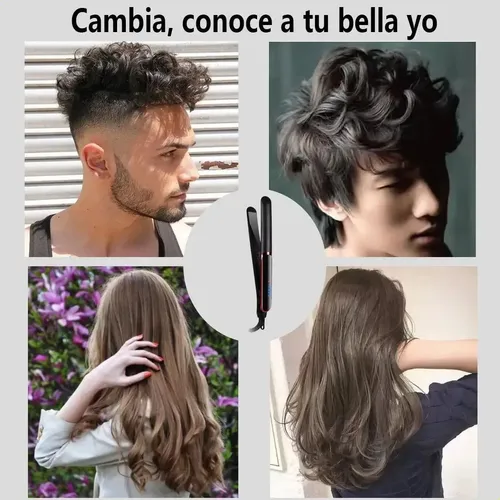 Plancha De Cabello, 2en1 Plancha De Pelo Y Rizador Cerâmica