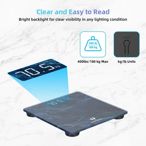 Báscula De Baño Digital De Alta Precisión Con