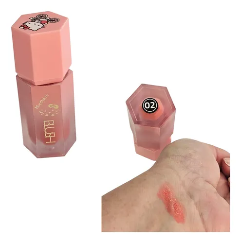 Rubor Líquido Blush Con Aplicador Esponja Tono A Elección