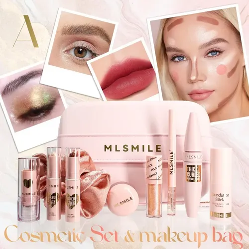 Set De Maquillaje X9 Productos Con Estuche – Mlsmile Set A