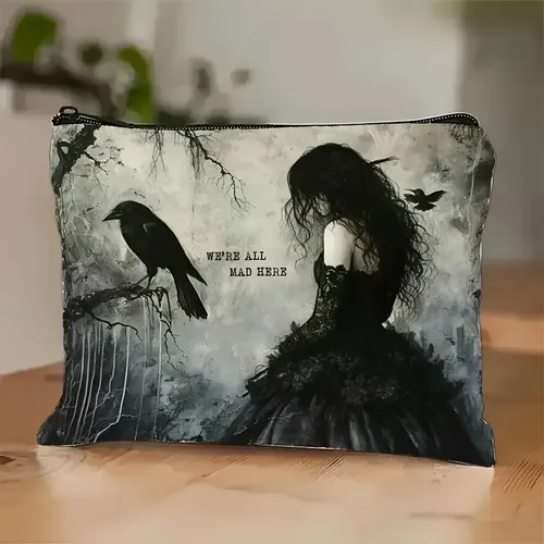 Bolsa De Cosméticos Gothic Crow Moonlit Forest, 5 Unidades 1 Fairy