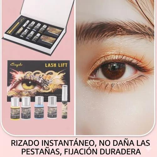 Kit Keratina Vegetal Para Rizar Pestañas, Efecto Natural