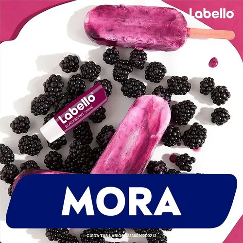 Labello Bálsamo Labial Protector Humectante Mora 4.8g