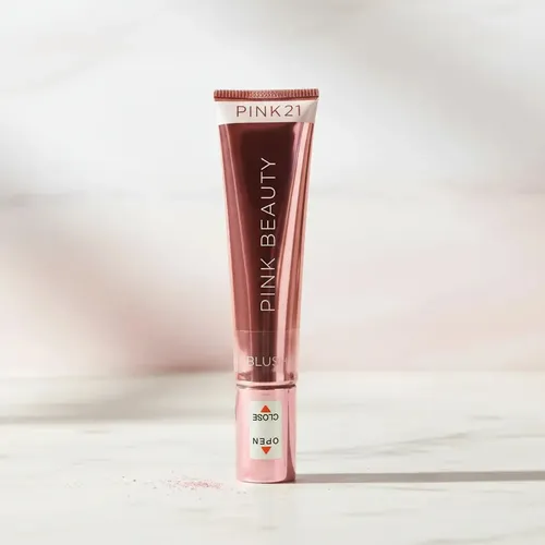 Maquillaje Rubor Liquido Cremoso Pink 21 Beauty Con Esponja Tono del maquillaje 03