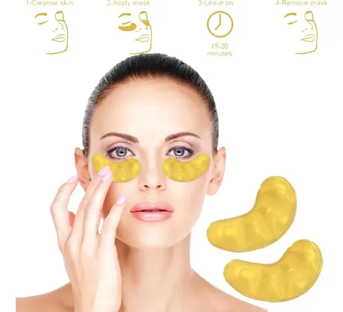 Parches Para Ojos Ojeras Colágeno Oro Arrugas 100 Pares Mz22