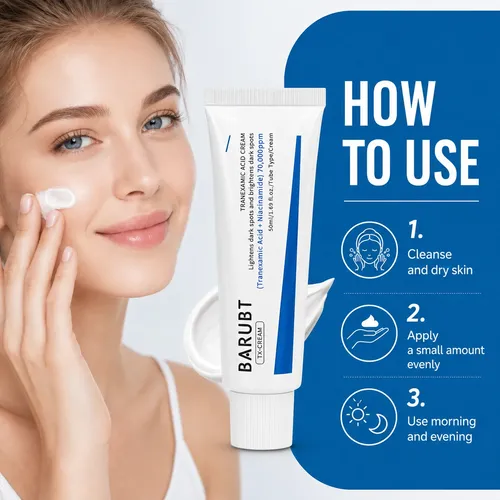 Crema Facial Barubt Con Ácido Tranexámico 50ml Todo Tipo De Piel Día/noche