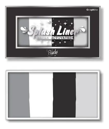 Delineadores De Color Acuarela Splash Liner Rude Cosmetics Color Graphite Efecto Mate