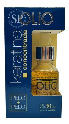 Olio Keratina Concentrada Reparador Capilar Puntas Dañadas X30ml