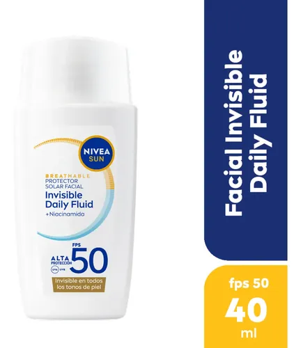 Protector Solar Facial Nivea Sun Invisible Daily Fluid Fps50