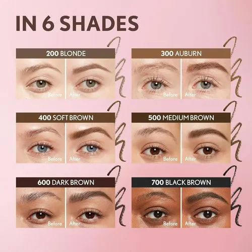 Lápiz Para Cejas Covergirl, 300 Auburn, Fórmula Vegana