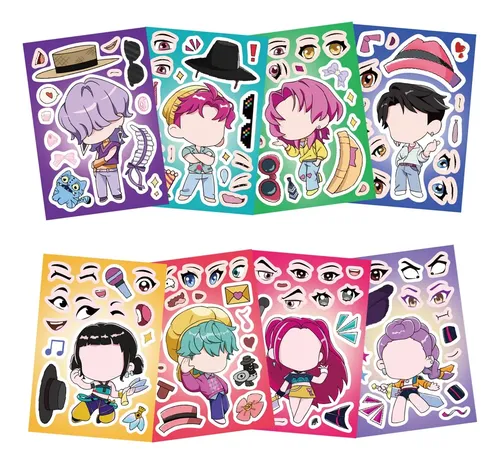 8 Pegatinas Pvc Cazadoras Demonios Diy Laptop Termo Skate