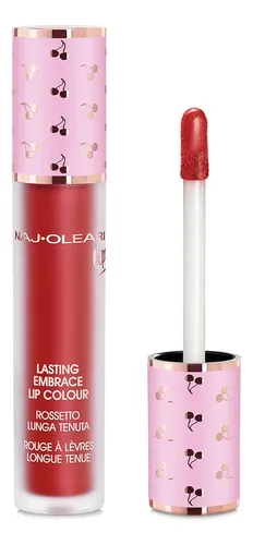 Labial Líquido Naj Oleari Lasting Embrace Larga Duración Metálico Rojo