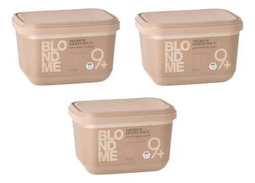 3 Polvos Decolorante Blondme Schwarzkopf 450g