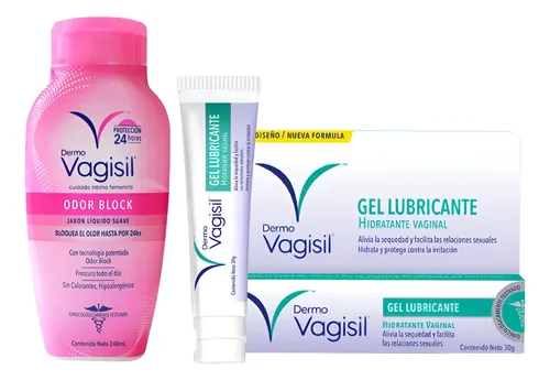 Vagisil Jabon Liquido Odor Block + Gel Lubricante Hidratante