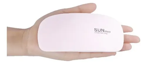 Mini uñas de gel blancas con cabina LED, UV Sun, mini portátil, 6 W