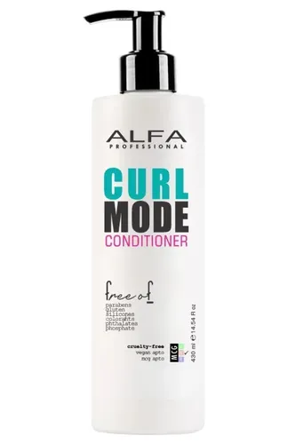 Acondicionador rulos CURL MODE ALFA FREE OF apto método curly anti frizz hidratante 430 ml