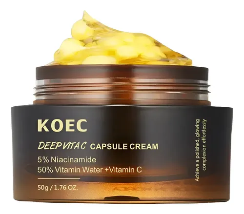 Koec Crema Facial Capsulas Vita C 50% + Niacinamida 5% 50g Todo Tipo De Piel Día/noche