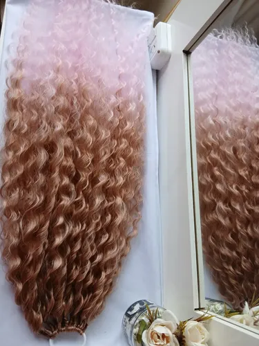 Ponytail Rizada Curly Rojizo Extensión Cabello 75cm